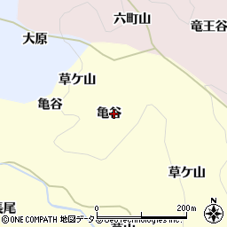 京都府木津川市加茂町里亀谷周辺の地図