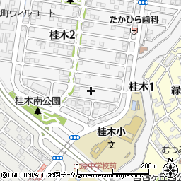 兵庫県神戸市北区桂木2丁目5-14周辺の地図