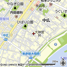兵庫県赤穂市中広715周辺の地図