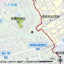 兵庫県芦屋市岩園町49-60周辺の地図