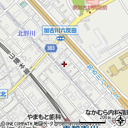 兵庫県加古川市平岡町新在家1372-22周辺の地図