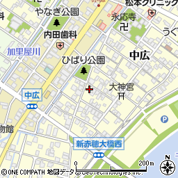 兵庫県赤穂市中広685周辺の地図