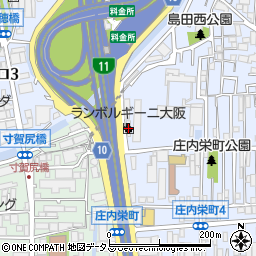 ランボルギーニ大阪周辺の地図