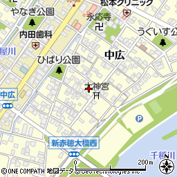 兵庫県赤穂市中広727周辺の地図