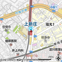 池田泉州銀行上新庄支店周辺の地図