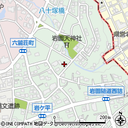 兵庫県芦屋市岩園町40-16周辺の地図