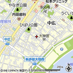 兵庫県赤穂市中広716周辺の地図