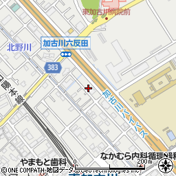 兵庫県加古川市平岡町新在家1372-13周辺の地図