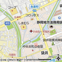 静岡県袋井市永楽町108周辺の地図