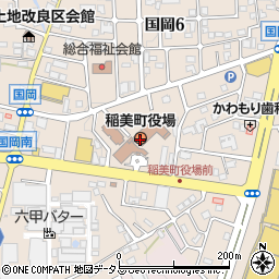 稲美町役場　出納室周辺の地図