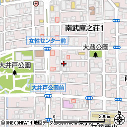ヤンマー武庫之荘寮周辺の地図