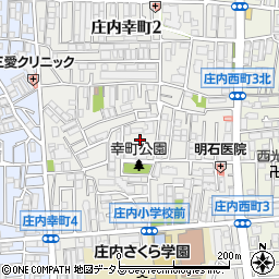 大阪府豊中市庄内幸町周辺の地図
