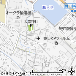 兵庫県加古川市野口町古大内445周辺の地図