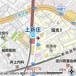 株式会社プチ・プランス　上新庄店周辺の地図
