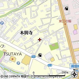 愛知県豊橋市三ノ輪町本興寺3-344周辺の地図