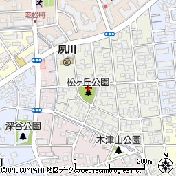 兵庫県西宮市松ケ丘町周辺の地図
