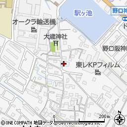 兵庫県加古川市野口町古大内446周辺の地図