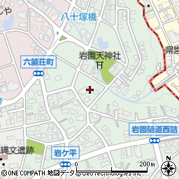 兵庫県芦屋市岩園町40周辺の地図