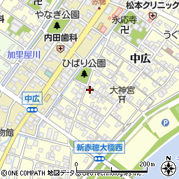 兵庫県赤穂市中広686周辺の地図