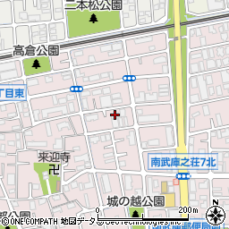 ＯＡＫ武庫之荘２周辺の地図