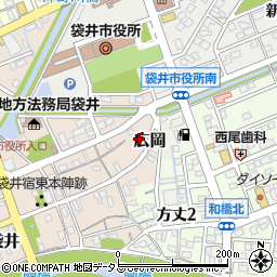 静岡県袋井市袋井117周辺の地図