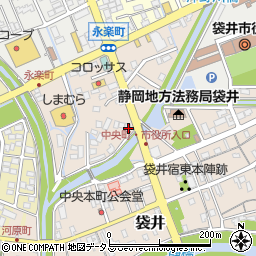 静岡県袋井市永楽町89周辺の地図