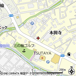 愛知県豊橋市三ノ輪町本興寺2-57周辺の地図