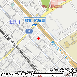 兵庫県加古川市平岡町新在家1372-2周辺の地図