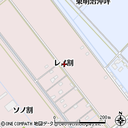 愛知県豊橋市神野新田町レノ割周辺の地図