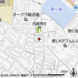 兵庫県加古川市野口町古大内423周辺の地図