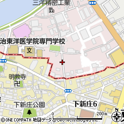 大阪府吹田市西御旅町周辺の地図