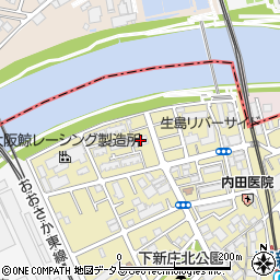 ミライエ東淀川周辺の地図
