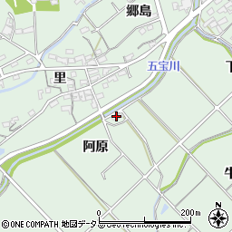 愛知県美浜町（知多郡）豊丘（阿原）周辺の地図