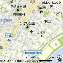 兵庫県赤穂市中広718周辺の地図