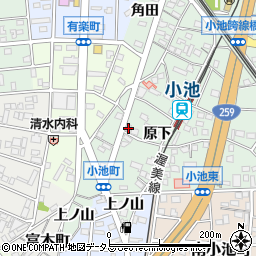 愛知県豊橋市小池町原下14-4周辺の地図