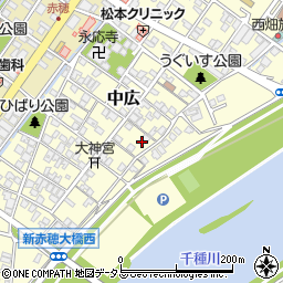 兵庫県赤穂市中広734周辺の地図