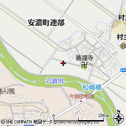 三重県津市安濃町連部周辺の地図