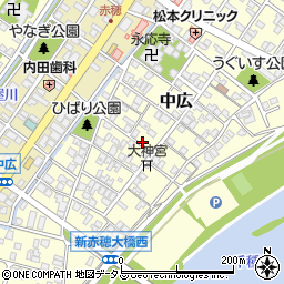 兵庫県赤穂市中広762周辺の地図