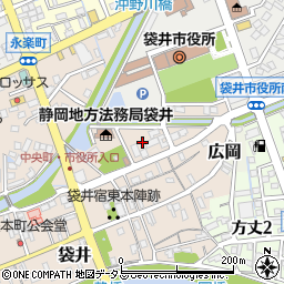 静岡県袋井市袋井352周辺の地図