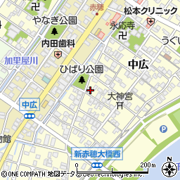兵庫県赤穂市中広720周辺の地図