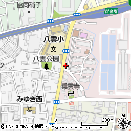 タイムパーキング守口淀江住宅駐車場周辺の地図