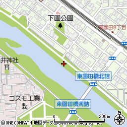 兵庫県尼崎市法界寺周辺の地図