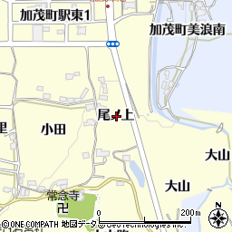 京都府木津川市加茂町里尾ノ上周辺の地図