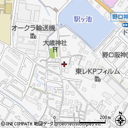 兵庫県加古川市野口町古大内449周辺の地図