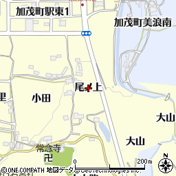 京都府木津川市加茂町里（尾ノ上）周辺の地図