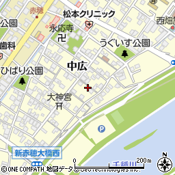 兵庫県赤穂市中広739周辺の地図