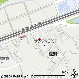 静岡県袋井市愛野1352周辺の地図
