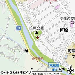 笹原公園公衆トイレ周辺の地図