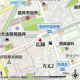 静岡県袋井市袋井120周辺の地図