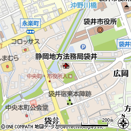 静岡地方法務局袋井支局周辺の地図